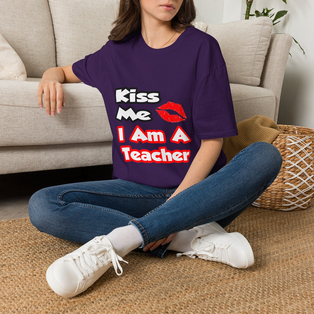 Kiss Me...I Am A Teacher - Unisex Softstyle T-Shirt