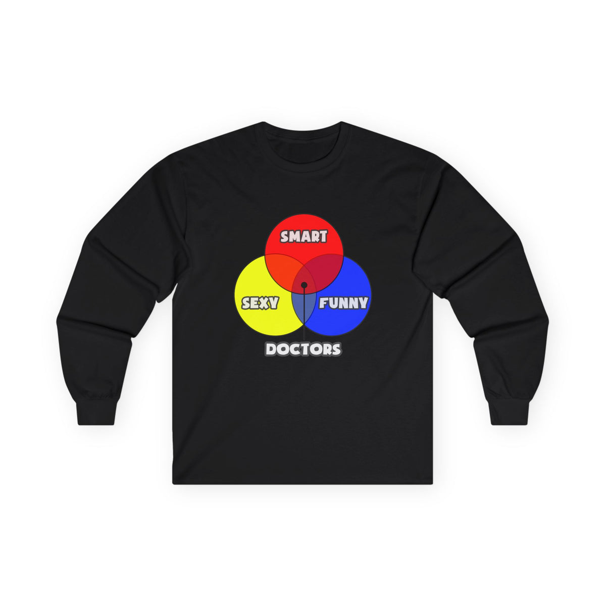 Venn Diagram .. Doctors - Unisex Ultra Cotton Long Sleeve Tee
