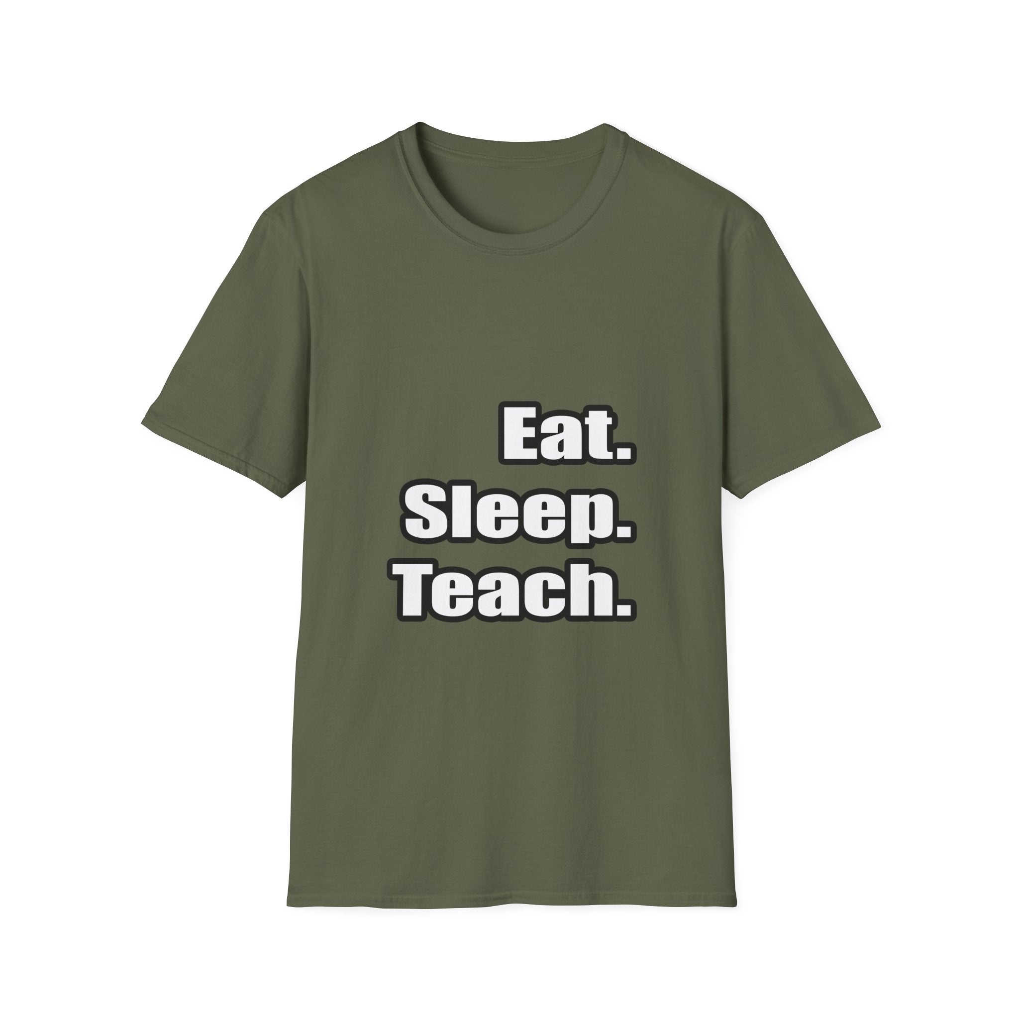 eat sleep teach - Unisex Softstyle T-Shirt