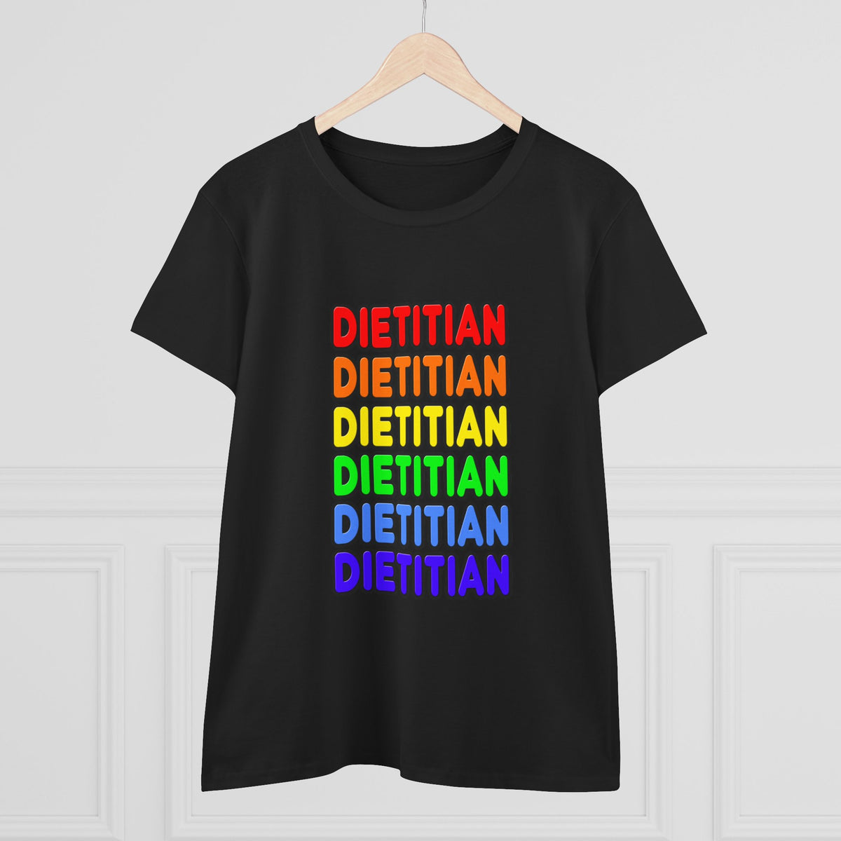 Rainbow Dietitian - Women's Midweight Cotton Tee