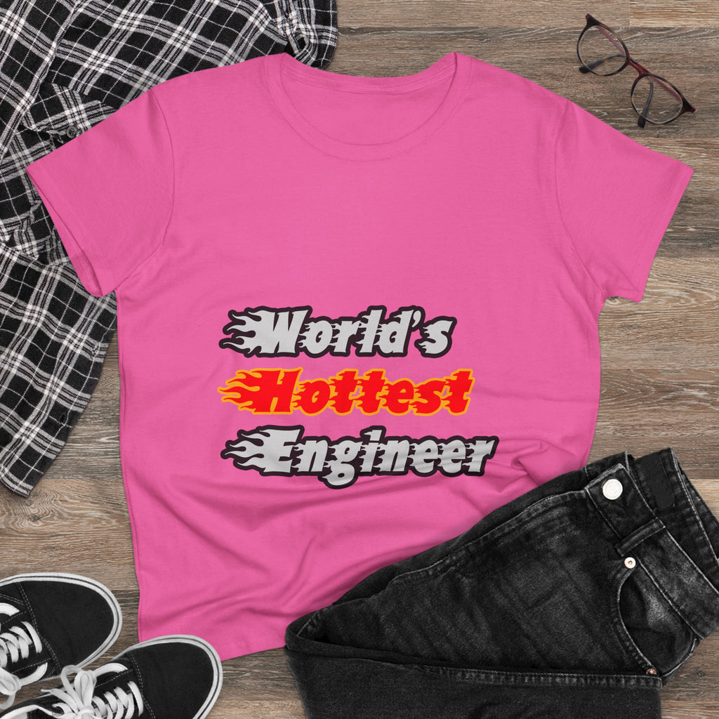 World's Hottest Engineer - Women's Midweight Cotton Tee