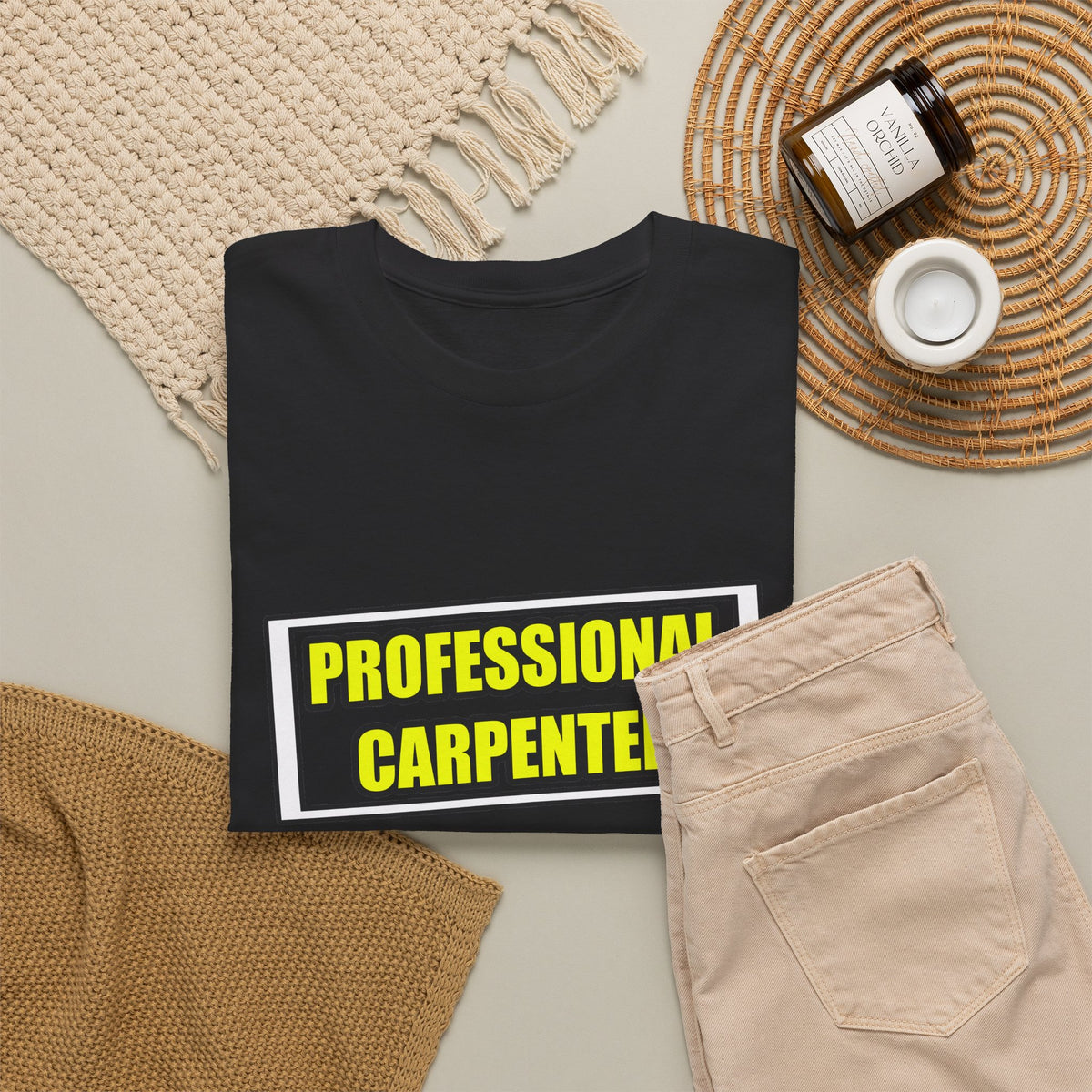 Professional Carpenter...Don't Try This At Home - Unisex Heavy Cotton Tee