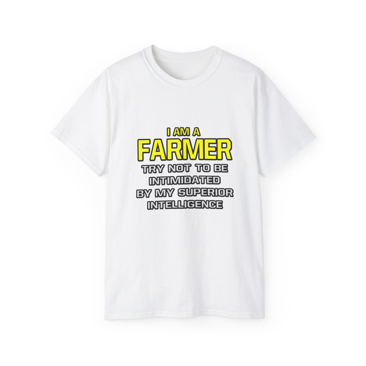Farmer...Superior Intelligence - Unisex Ultra Cotton Tee