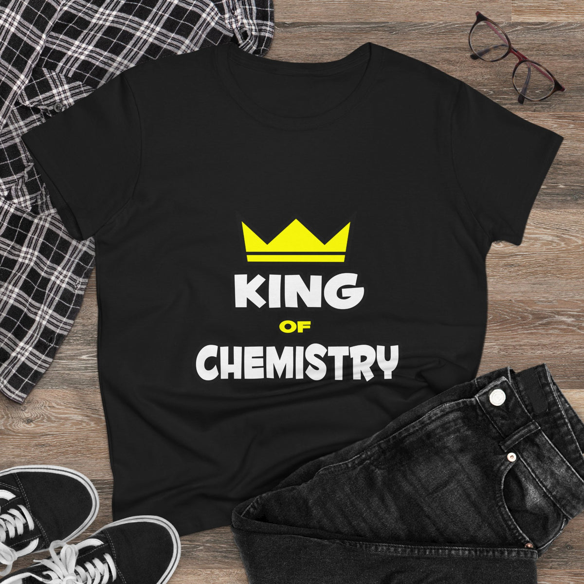 King of Chemistry - Women's Midweight Cotton Tee