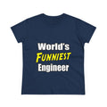 World's Funniest Engineer - Women's Midweight Cotton Tee