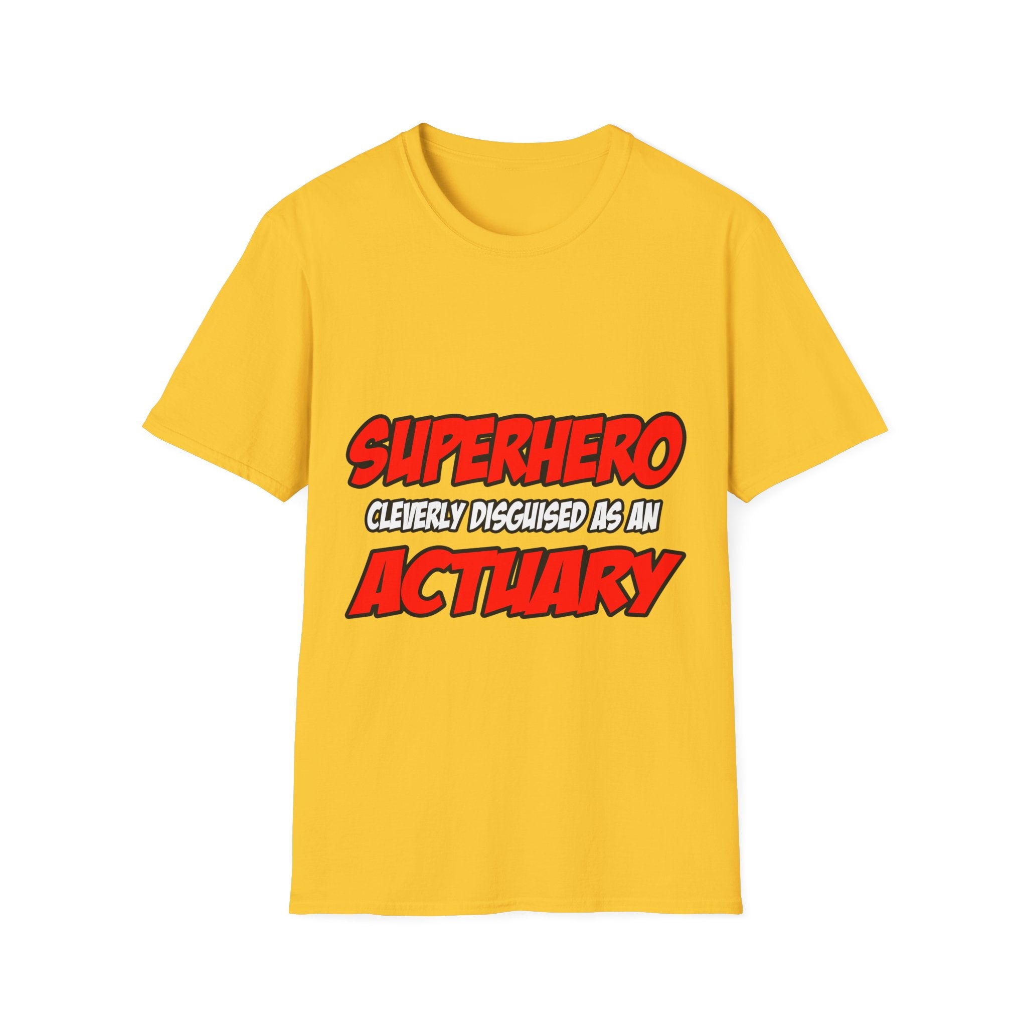 Superhero...Actuary - Unisex Softstyle T-Shirt