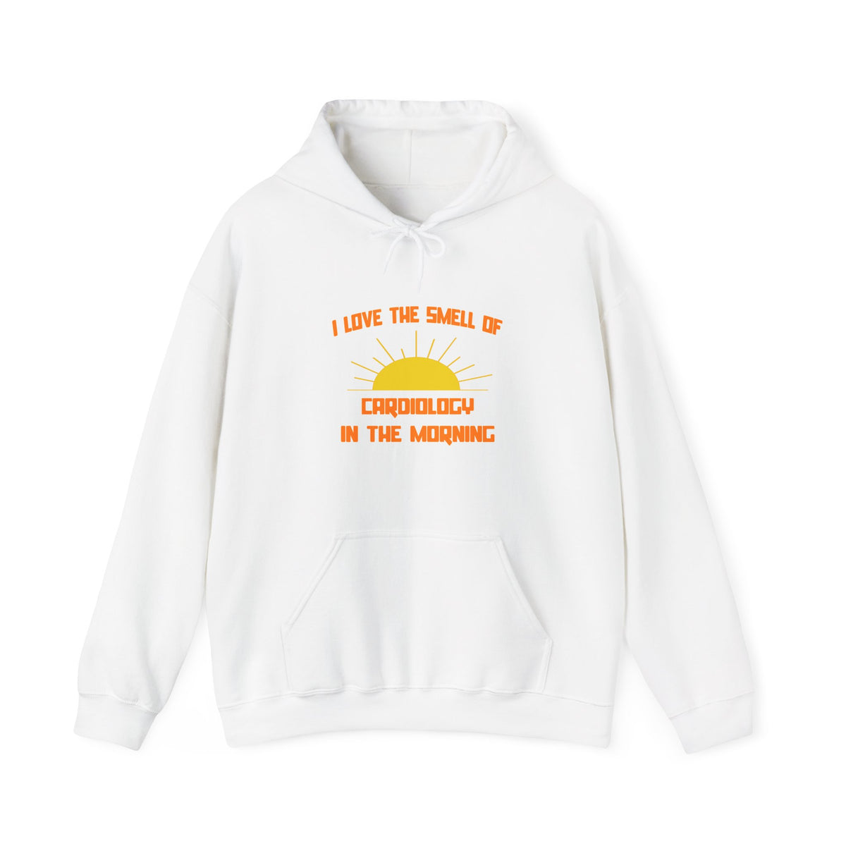 Smell of Cardiology in the Morning - Unisex Heavy Blend™ Hooded Sweatshirt