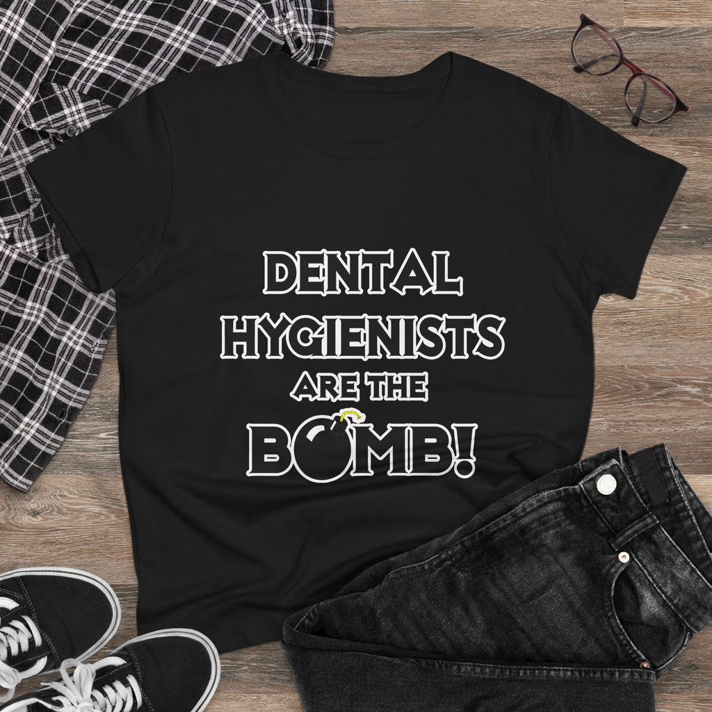 Dental Hygienists Are The Bomb! - Women's Midweight Cotton Tee