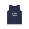 superdad dark teacher - Unisex Heavy Cotton Tank Top