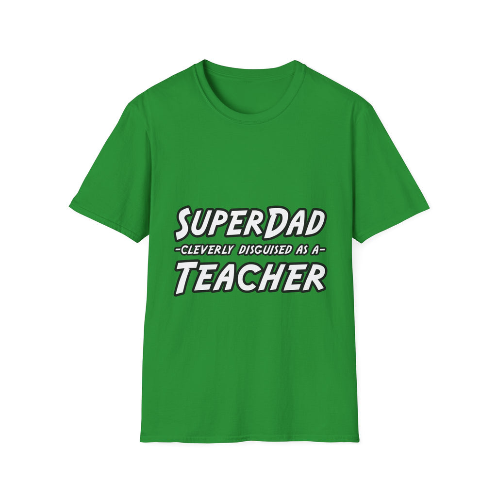 superdad dark teacher - Unisex Softstyle T-Shirt