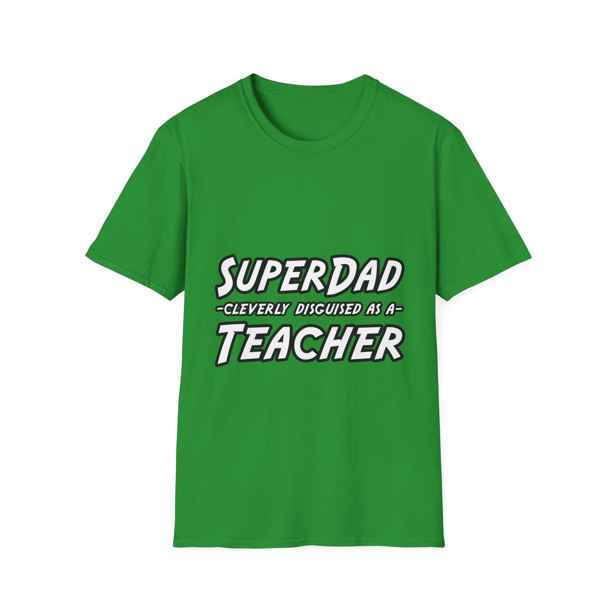 superdad dark teacher - Unisex Softstyle T-Shirt