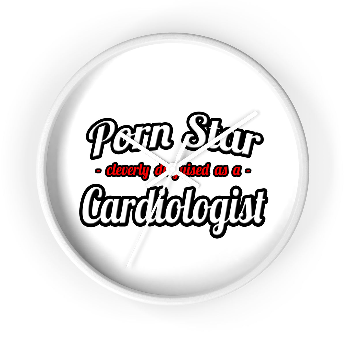 Porn Star...Cardiologist (2) - Wall Clock