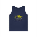 Attorney...Superior Intelligence - Unisex Heavy Cotton Tank Top