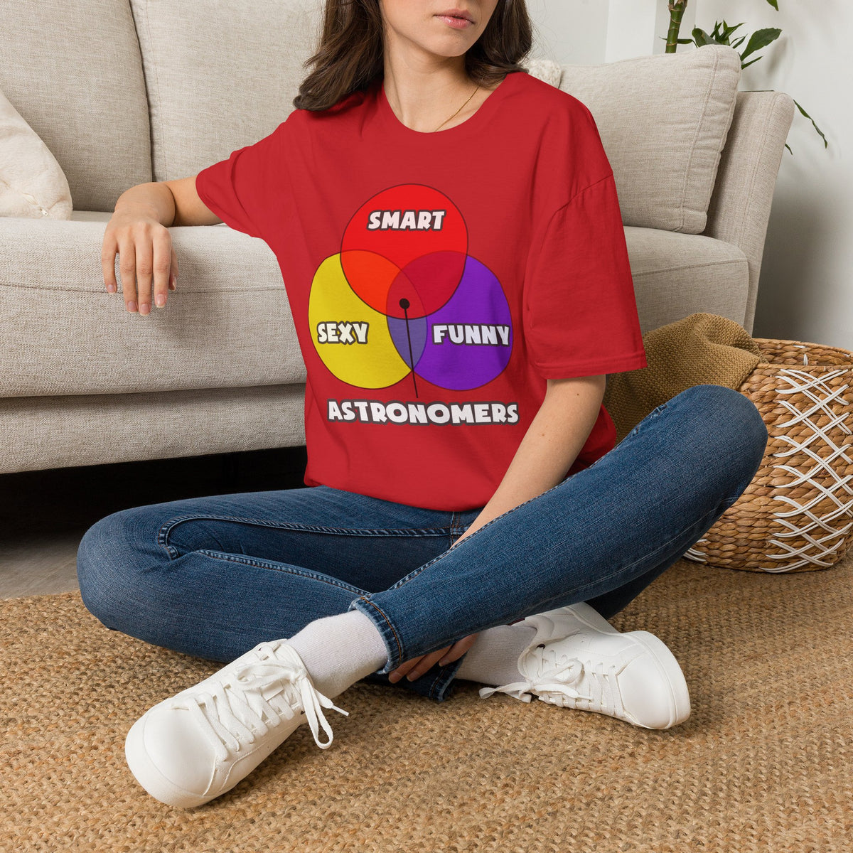Venn Diagram .. Astronomers - Unisex Softstyle T-Shirt