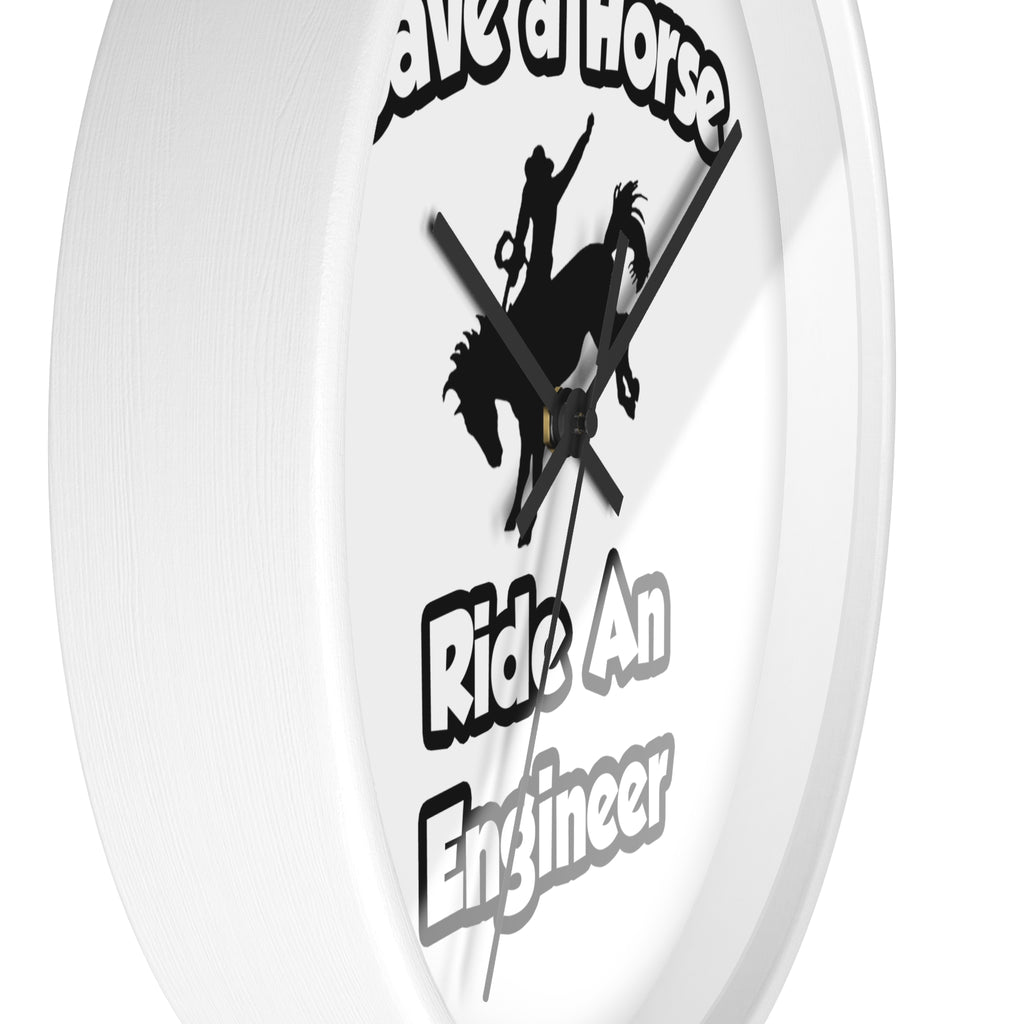 Save a Horse .. Ride an Engineer - Wall Clock