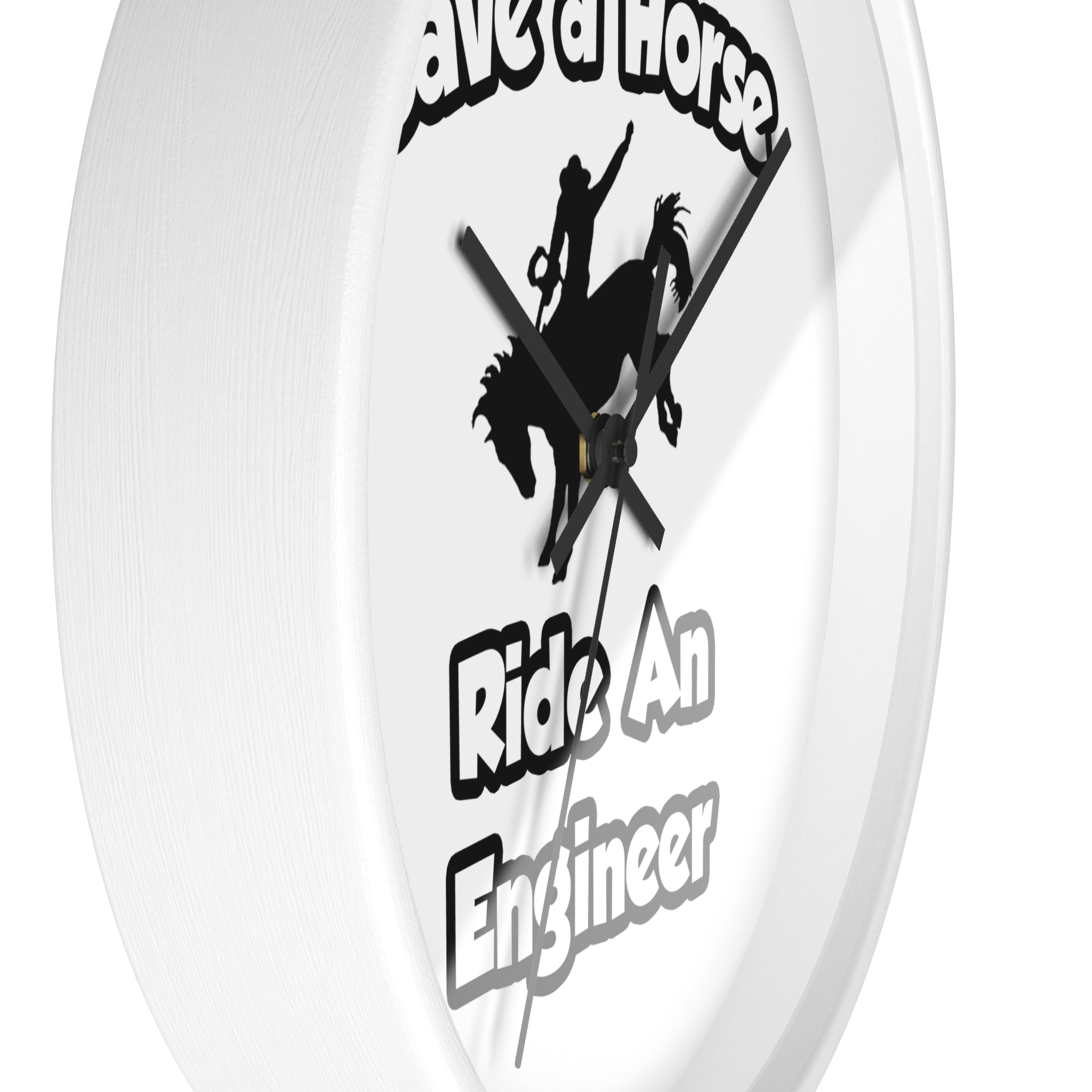 Save a Horse .. Ride an Engineer - Wall Clock