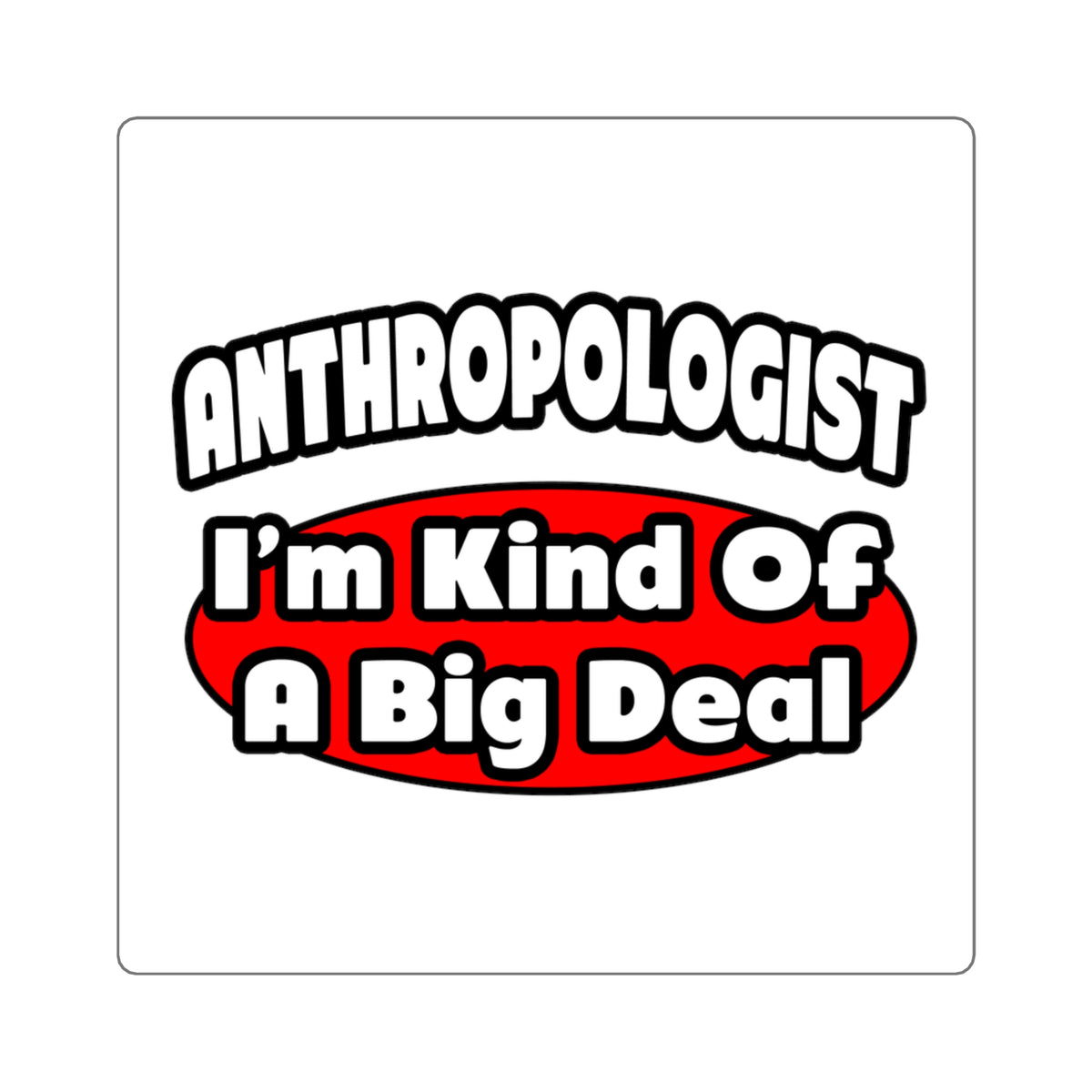 Anthropologist ... Big Deal - Square Stickers