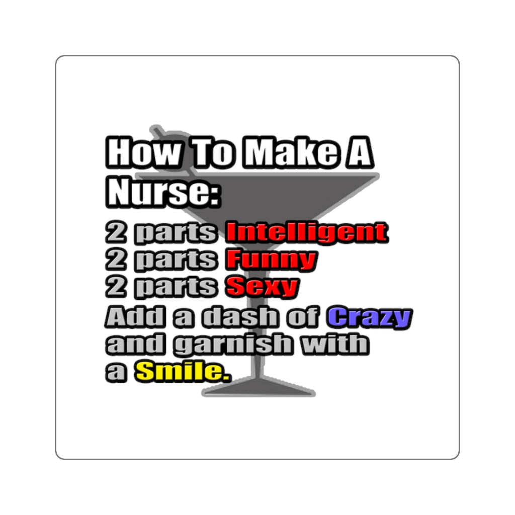 How To Make a Nurse - Square Stickers