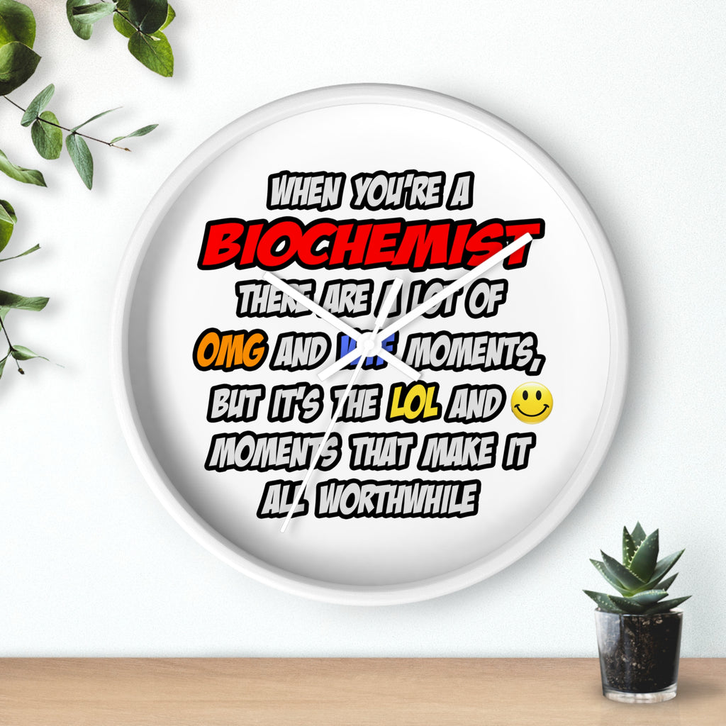 Biochemist .. OMG WTF LOL - Wall Clock