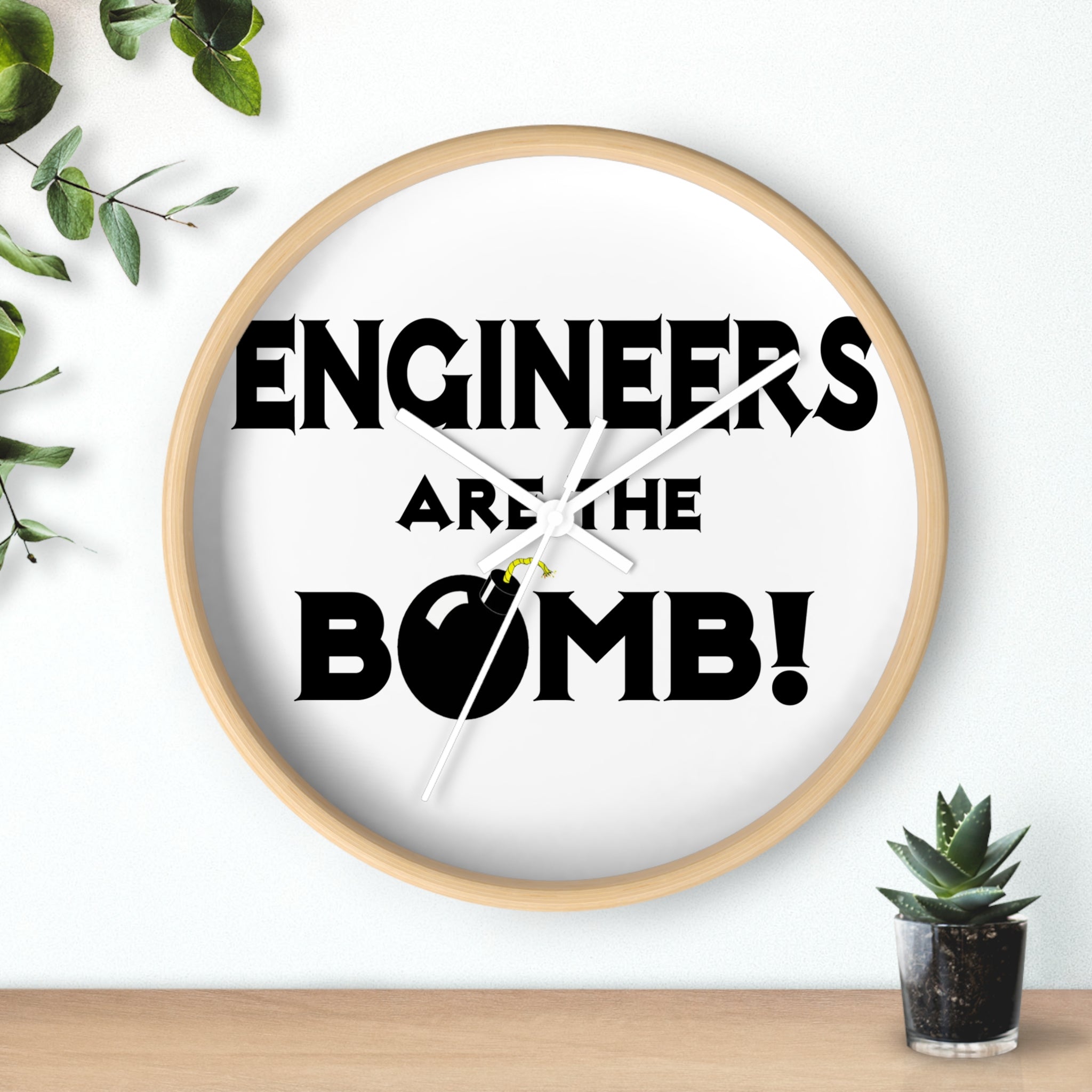 Engineers Are The Bomb! (2) - Wall Clock