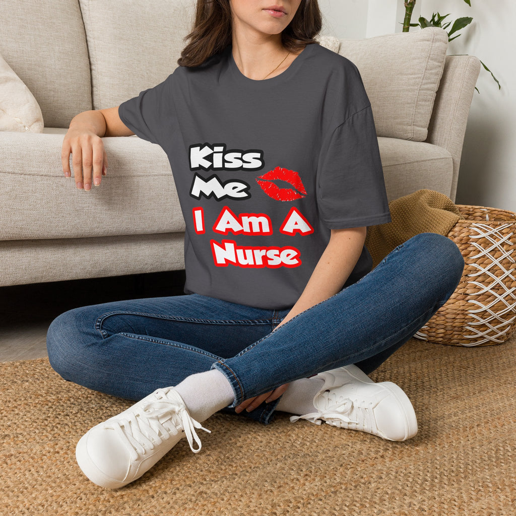 Kiss Me...I Am A Nurse - Unisex Softstyle T-Shirt