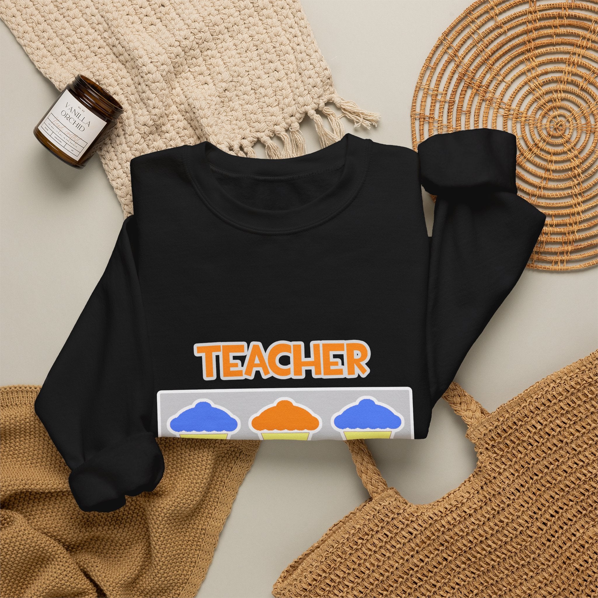 Teacher ... Will Work For Cupcakes - Unisex Heavy Blend™ Crewneck Sweatshirt