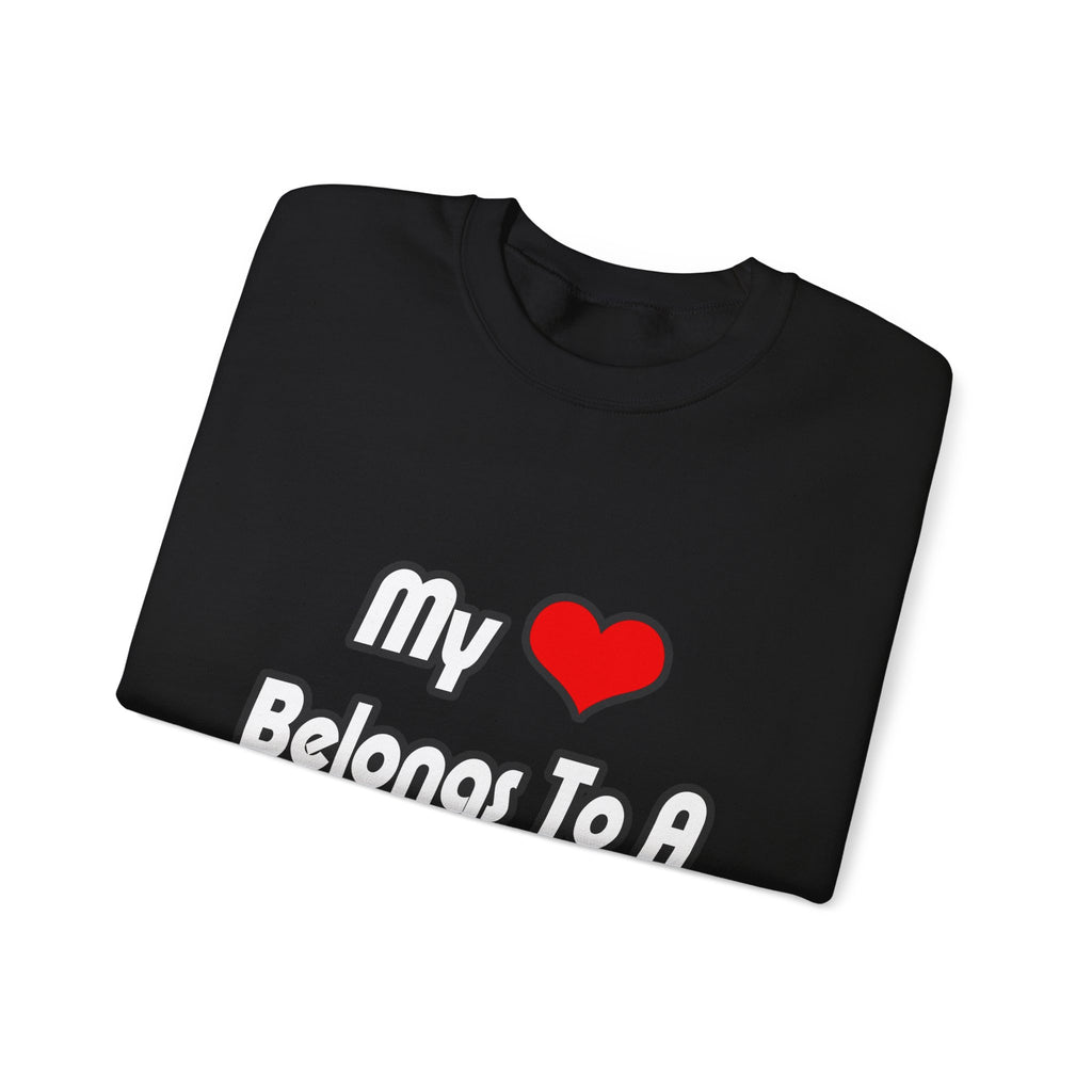 My Heart Belongs To A Teacher - Unisex Heavy Blend™ Crewneck Sweatshirt
