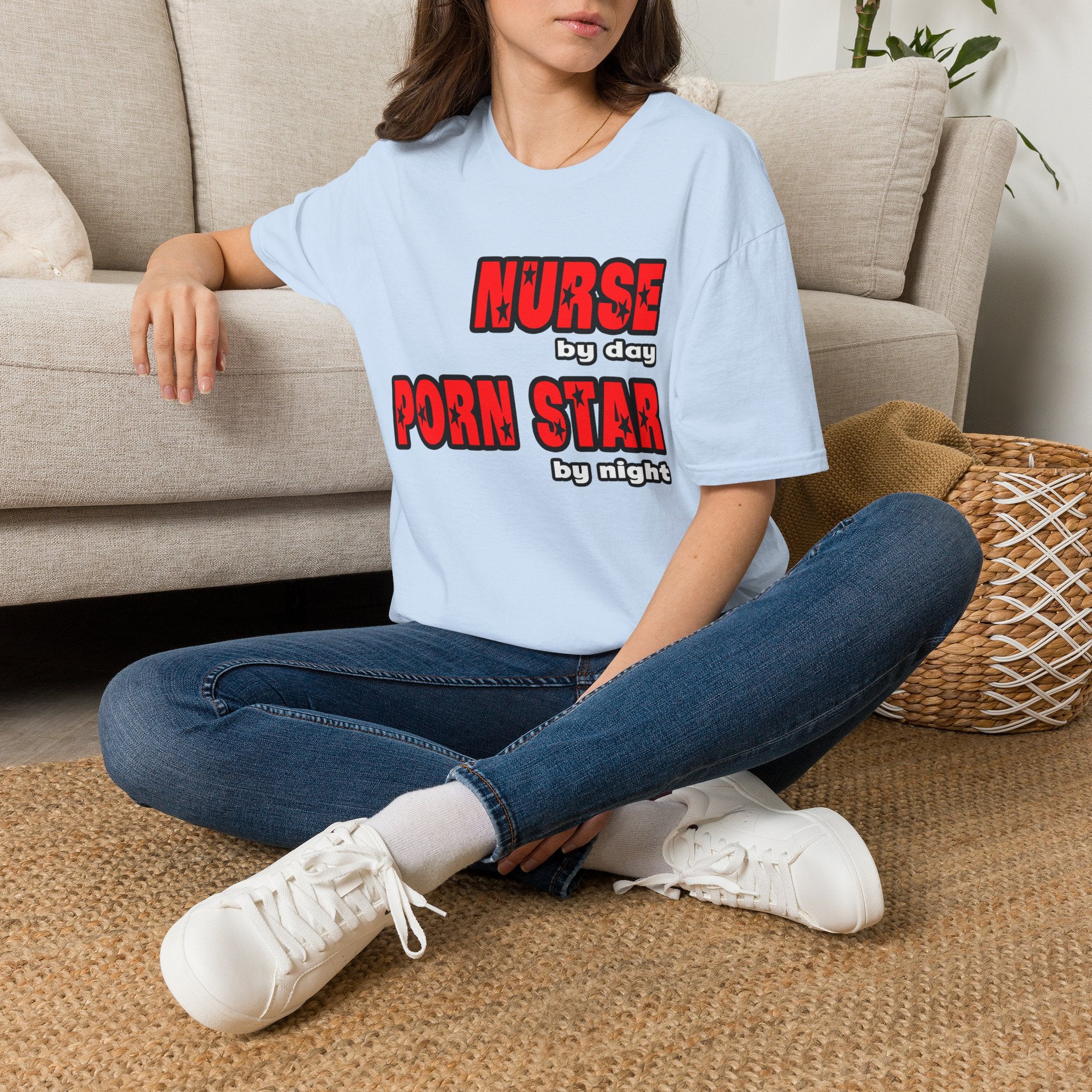 Nurse By Day...Porn Star By Night - Unisex Softstyle T-Shirt