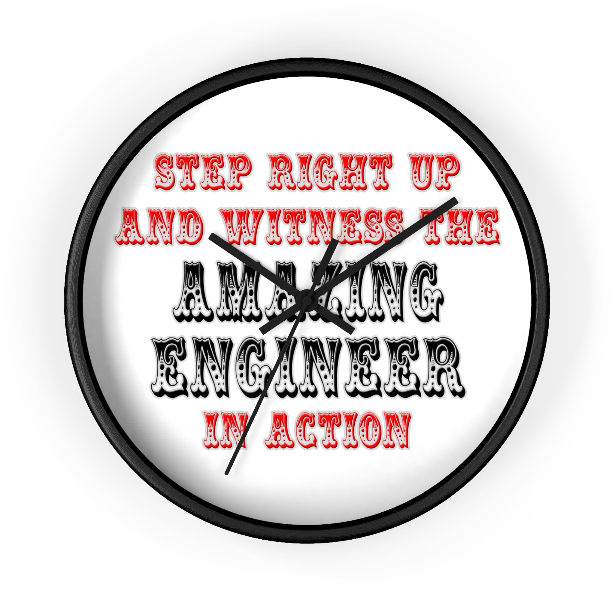Amazing Engineer In Action - Wall Clock