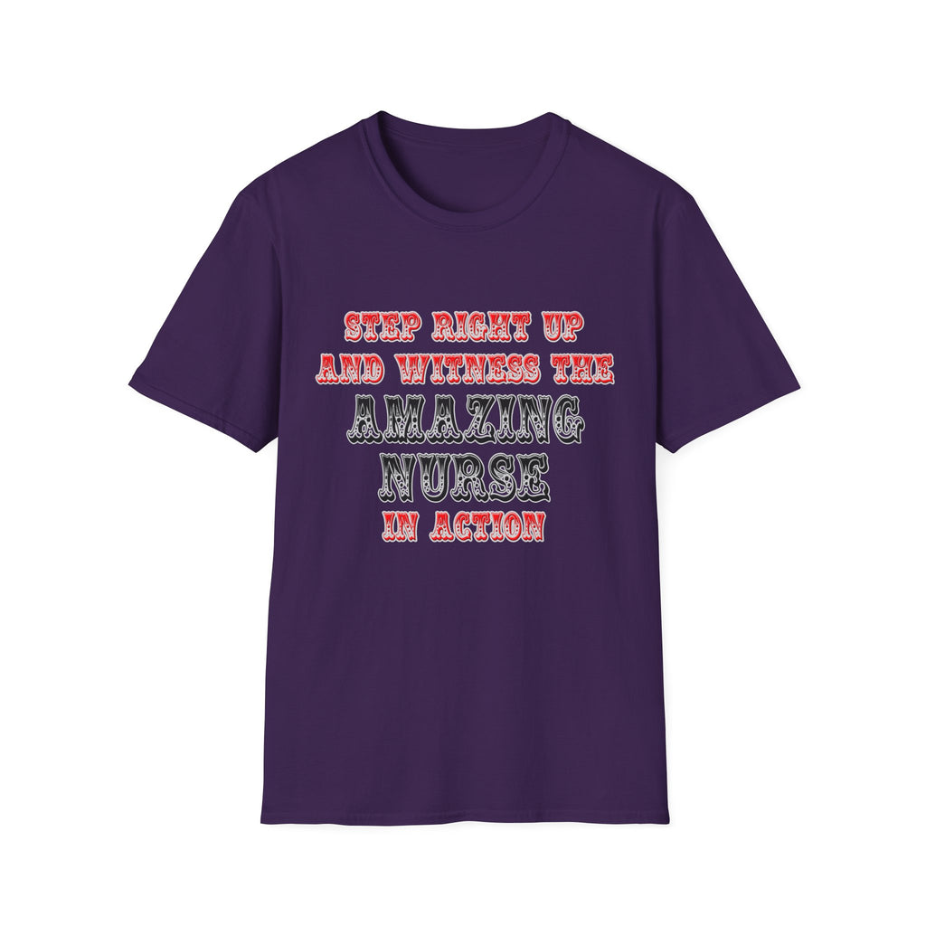 Amazing Nurse In Action - Unisex Softstyle T-Shirt