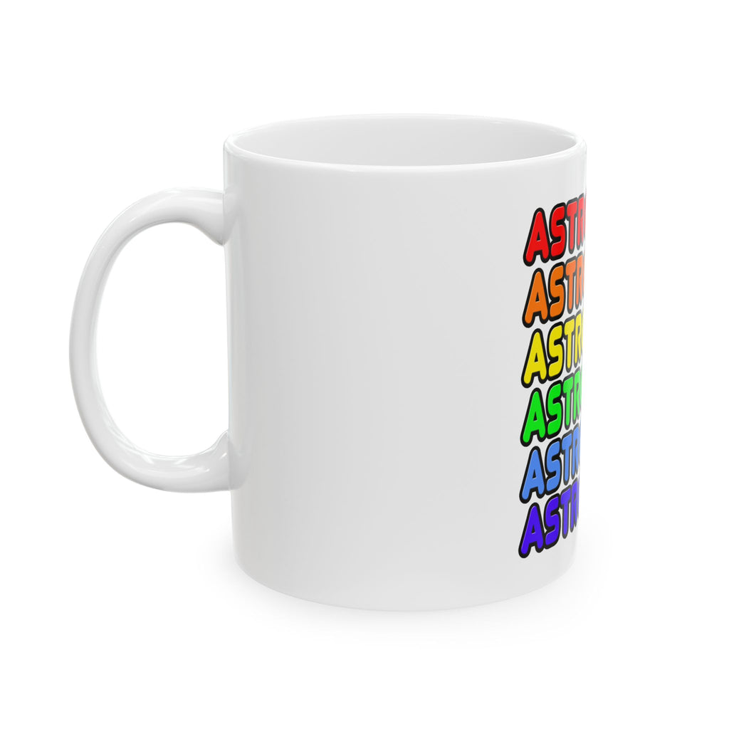 Rainbow Astronomer - Ceramic Mug, (11oz, 15oz)