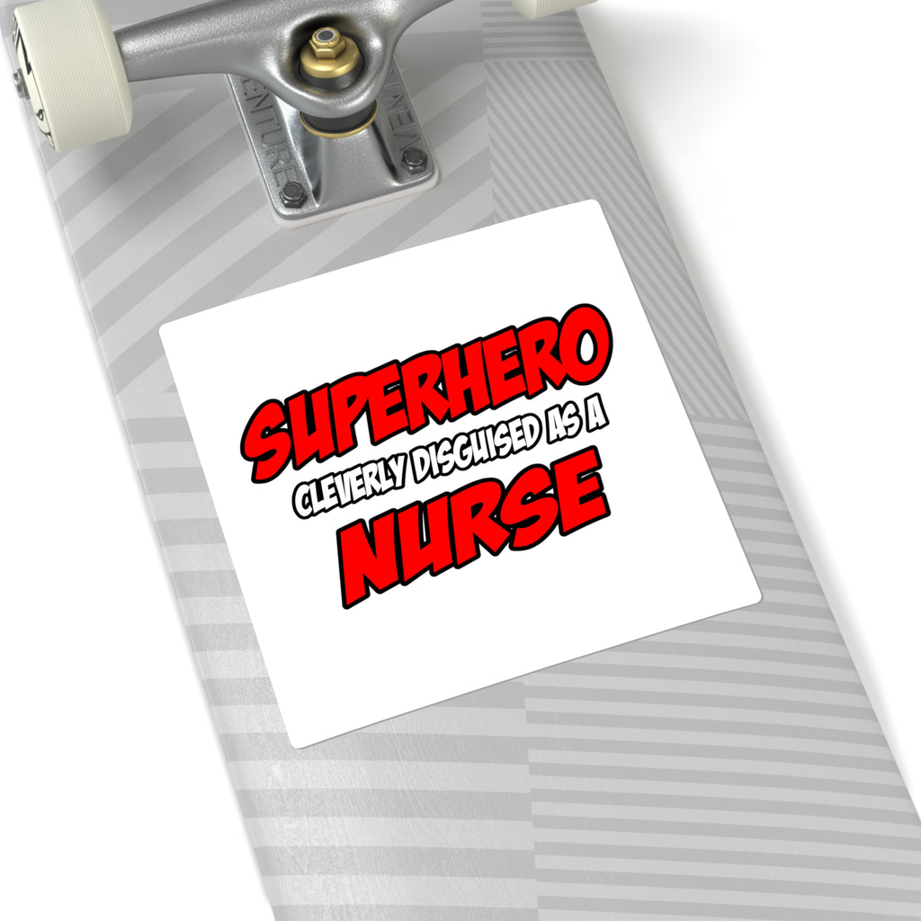 Superhero...Nurse - Square Stickers