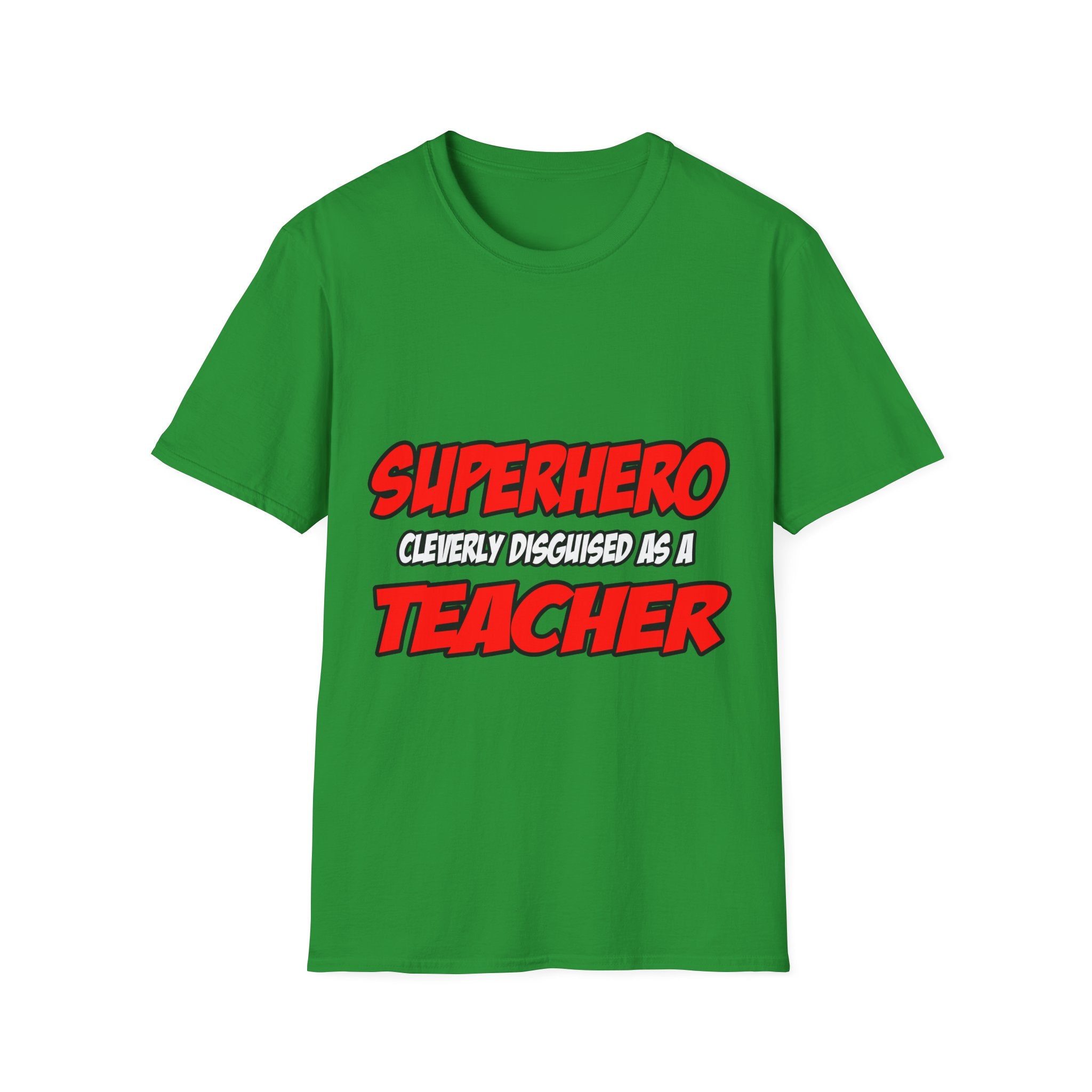 Superhero...Teacher - Unisex Softstyle T-Shirt