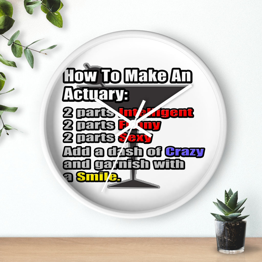 How To Make an Actuary - Wall Clock