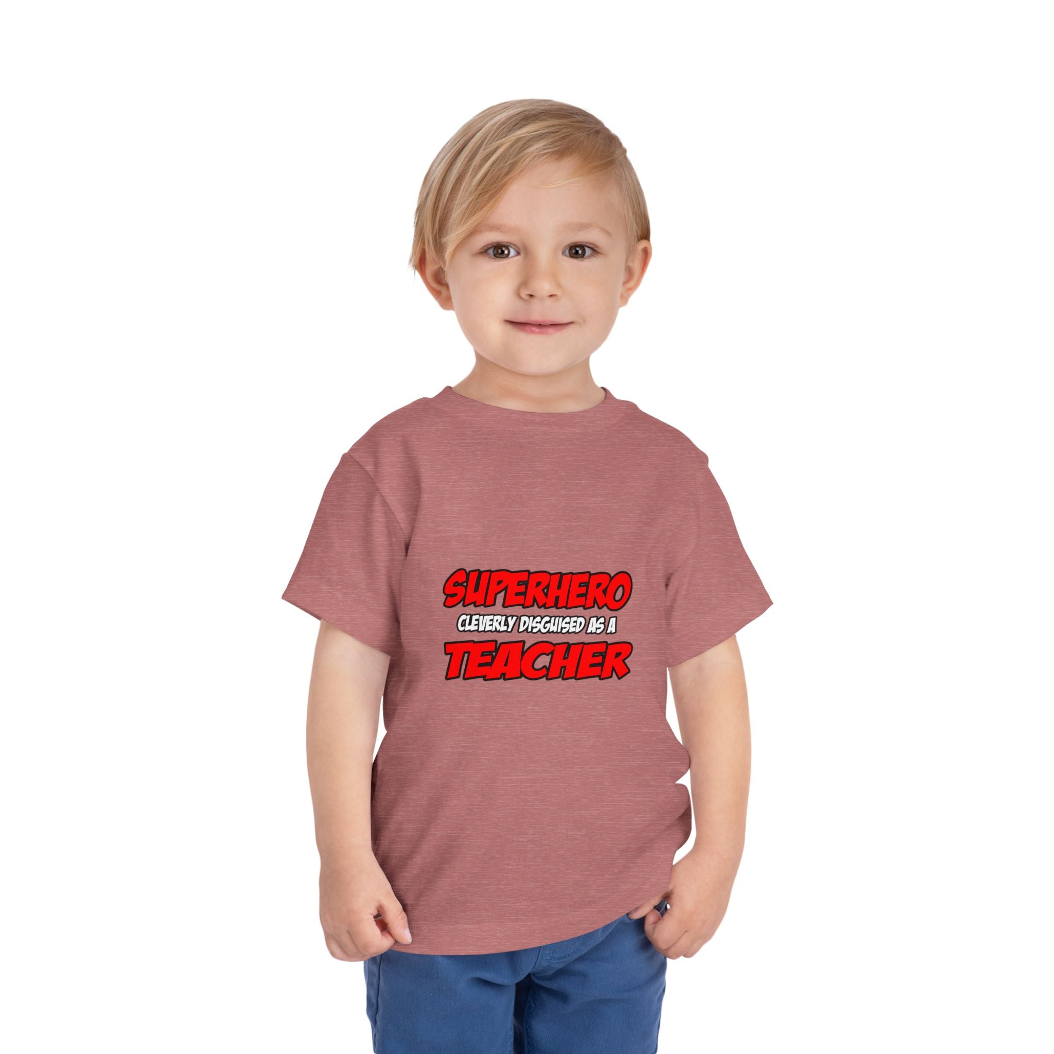 Superhero...Teacher - Toddler Short Sleeve Tee