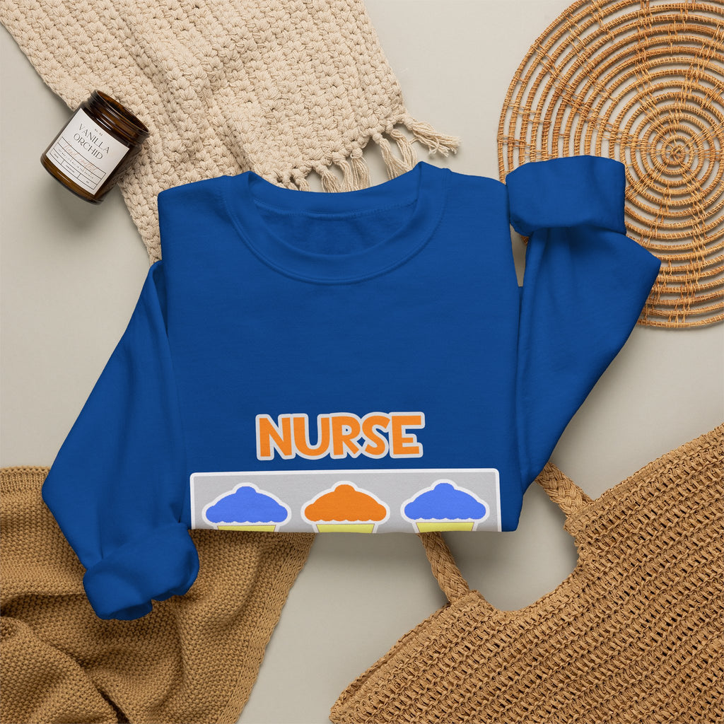 Nurse ... Will Work For Cupcakes - Unisex Heavy Blend™ Crewneck Sweatshirt
