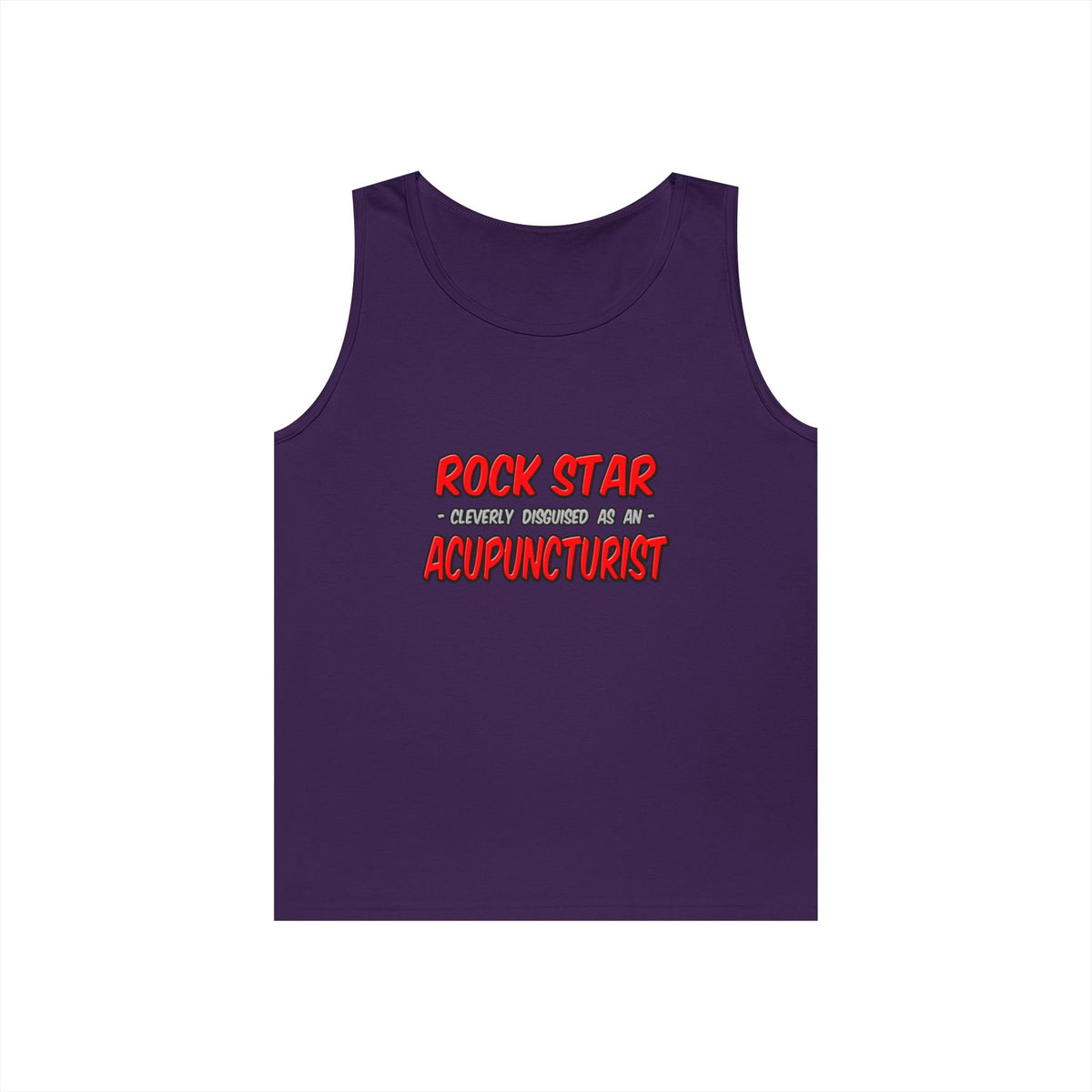 Rock Star .. Acupuncturist - Unisex Heavy Cotton Tank Top