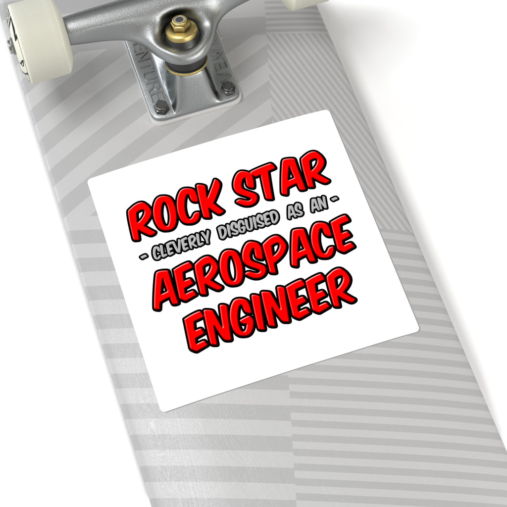 Rock Star...Aerospace Engineer - Square Stickers