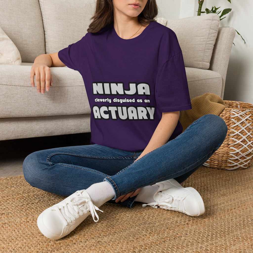 Ninja Cleverly Disguised As An Actuary - Unisex Softstyle T-Shirt