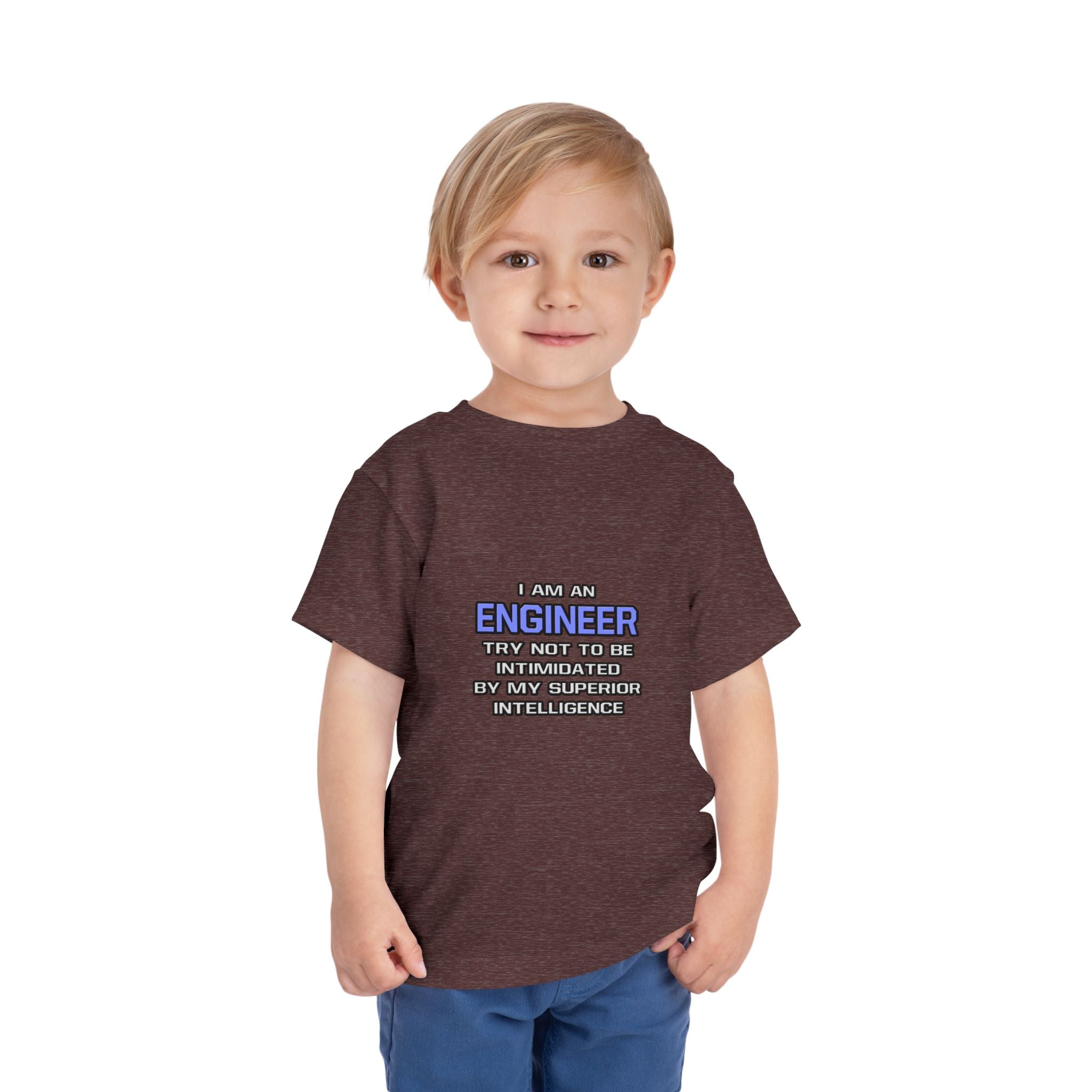 Engineer Joke ... Superior Intelligence - Toddler Short Sleeve Tee