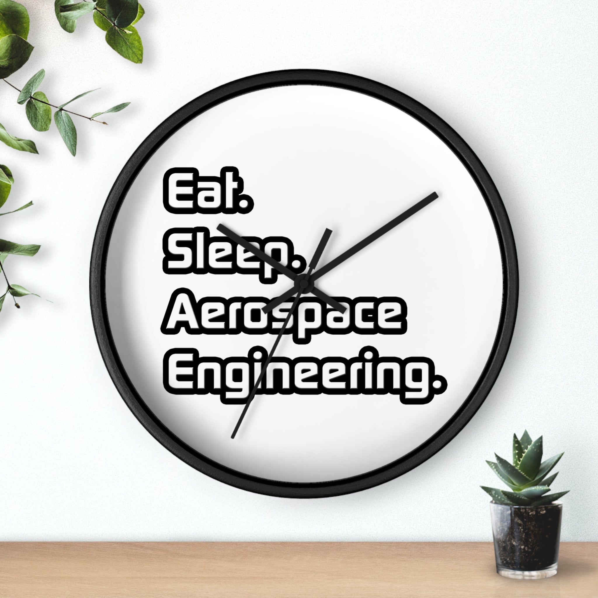 Eat. Sleep. Aerospace Engineering - Wall Clock