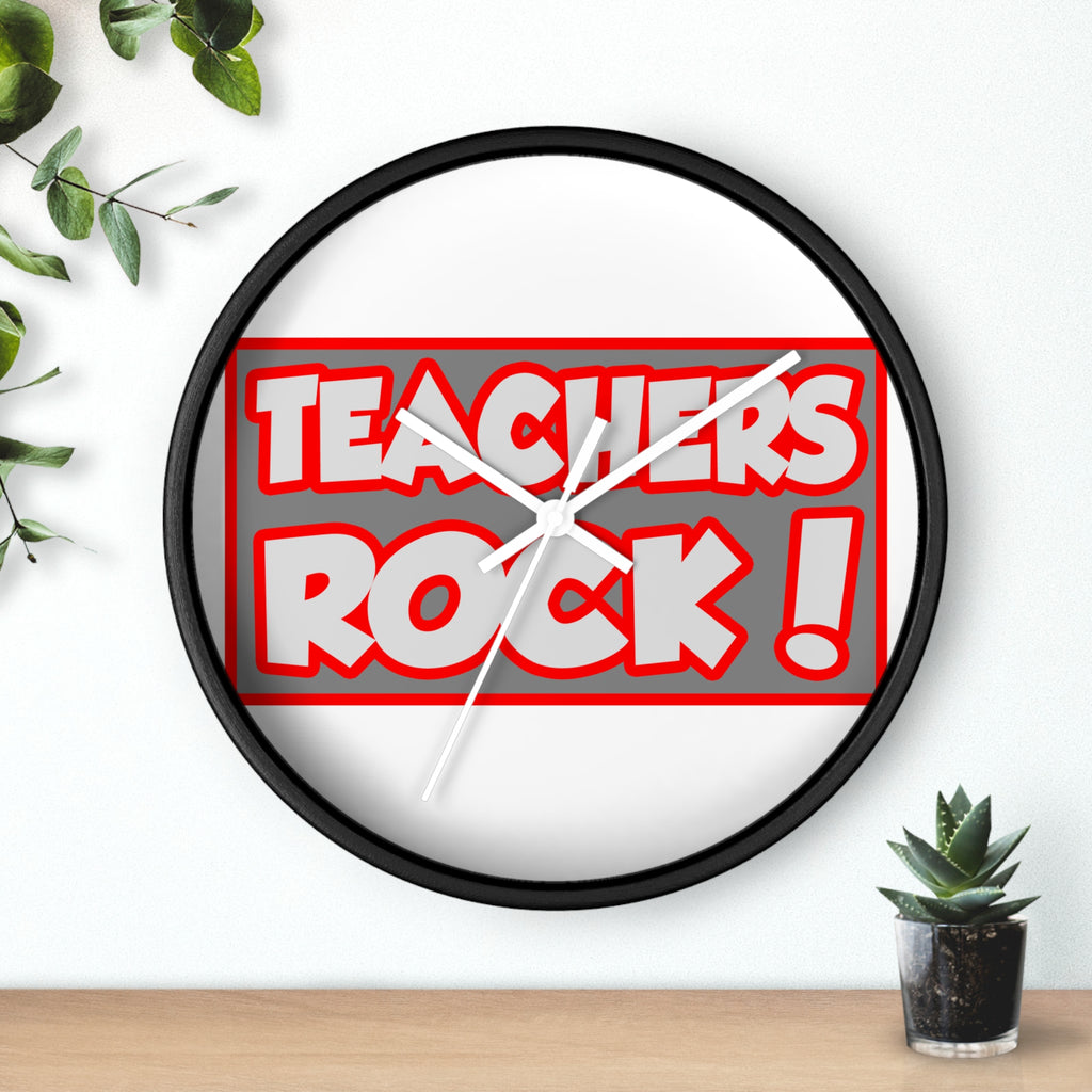 Teachers Rock! - Wall Clock