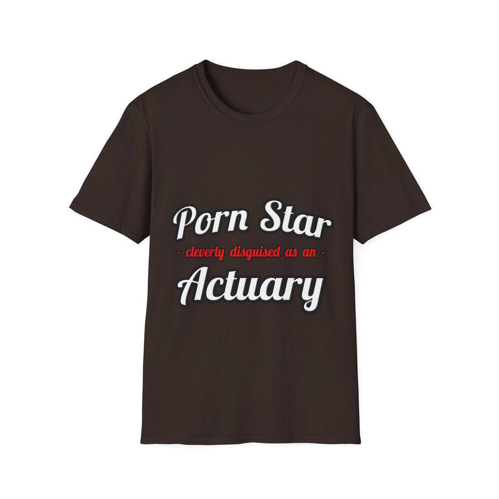 Porn Star ... Actuary - Unisex Softstyle T-Shirt