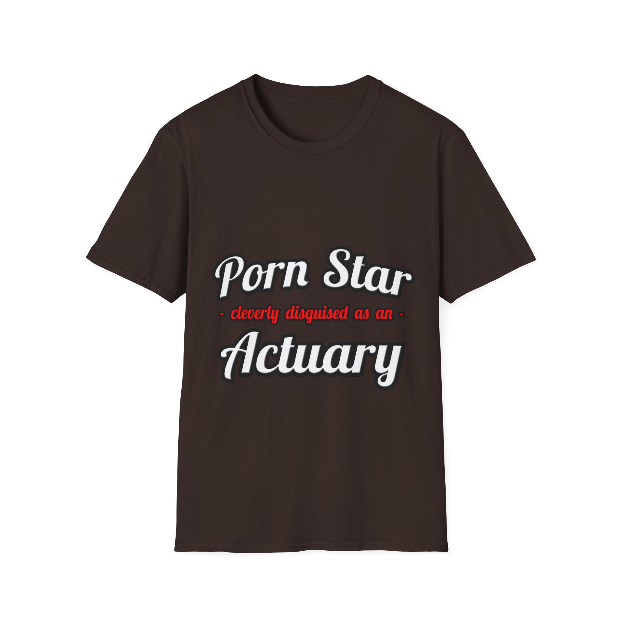 Porn Star ... Actuary - Unisex Softstyle T-Shirt
