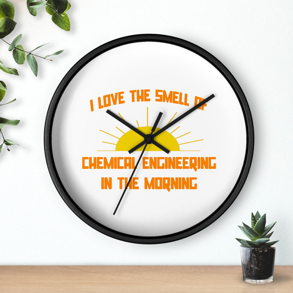 Smell of Chemical Engineering in the Morning - Wall Clock