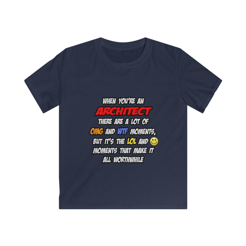 Architect .. OMG WTF LOL - Kids Softstyle Tee