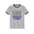 I Am An Electrical Engineer, Therefore I Drink - Unisex Cotton Ringer T-Shirt