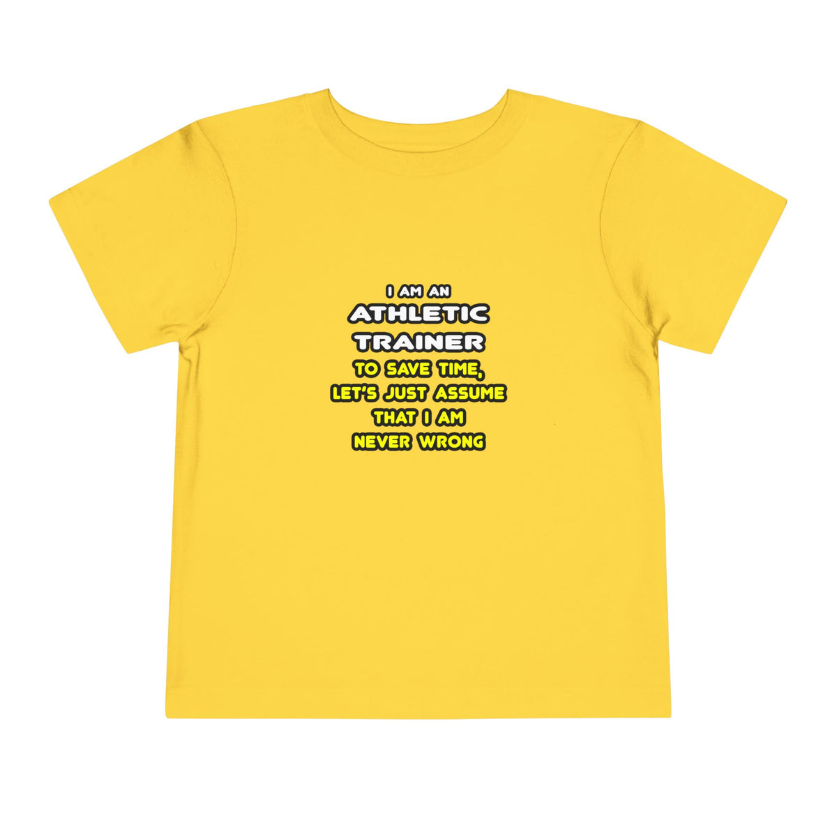 Funny Athletic Trainer T Shirts - Toddler Short Sleeve Tee