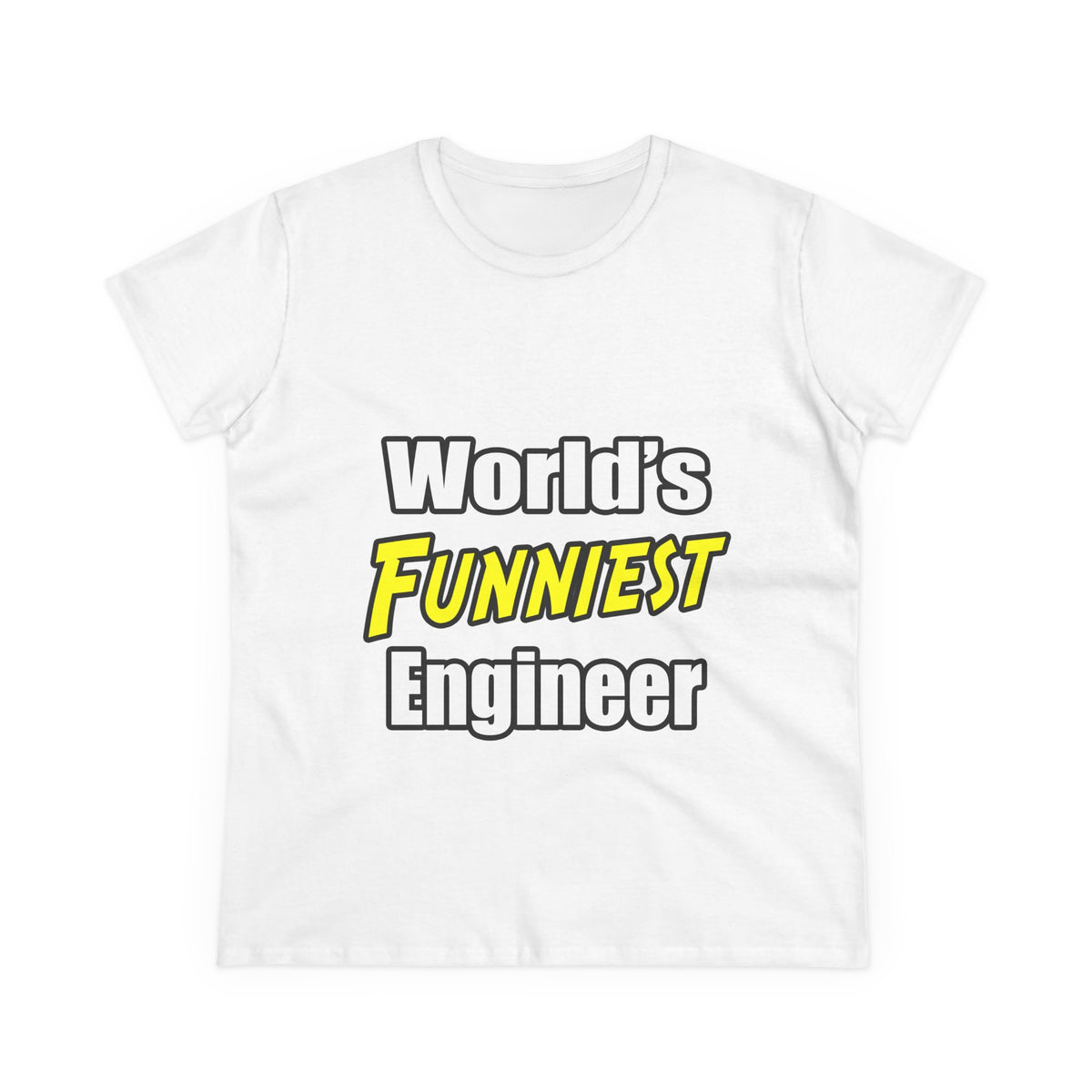 World's Funniest Engineer - Women's Midweight Cotton Tee