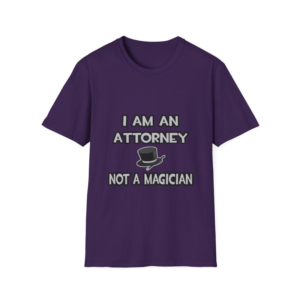 I Am An Attorney ... Not A Magician - Unisex Softstyle T-Shirt